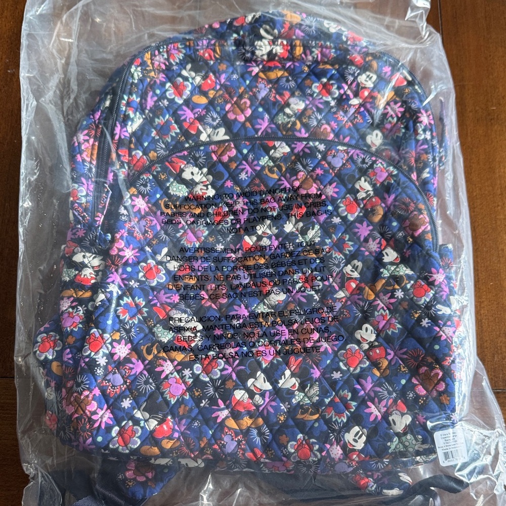 Vera Bradley Large Essential Disney Floral Backpack